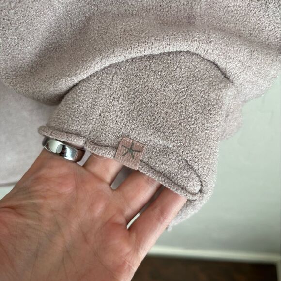 Barefoot Dreams Cozy Chic Ultra Light Back Tie Cardigan Dusty Rose Size Small - Picture 7 of 7